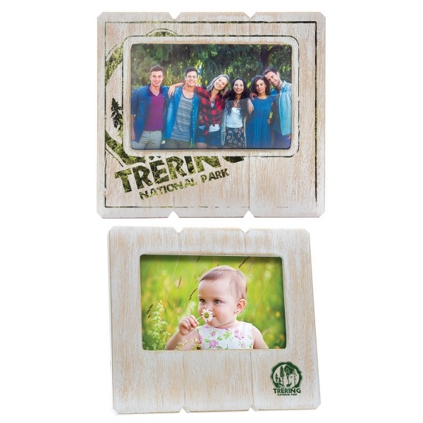 Brown-White color option for 6 X 4 Distressed Wood Frame