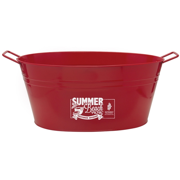 Red color option for 15 Qt Galvanized Metal Tub