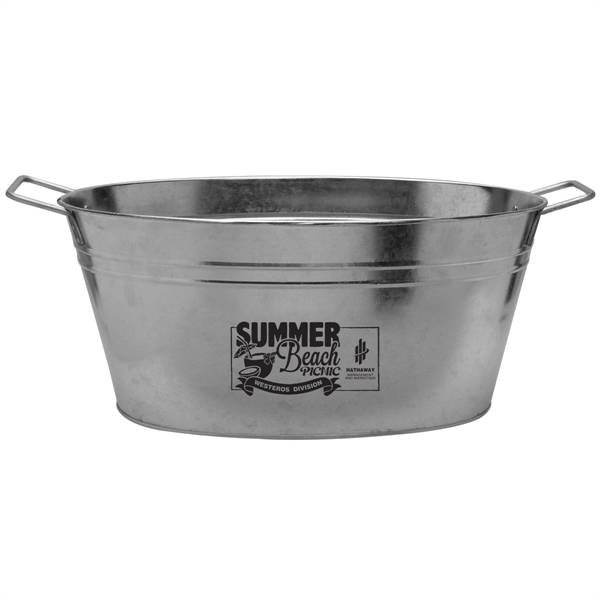 Silver color option for 15 Qt Galvanized Metal Tub
