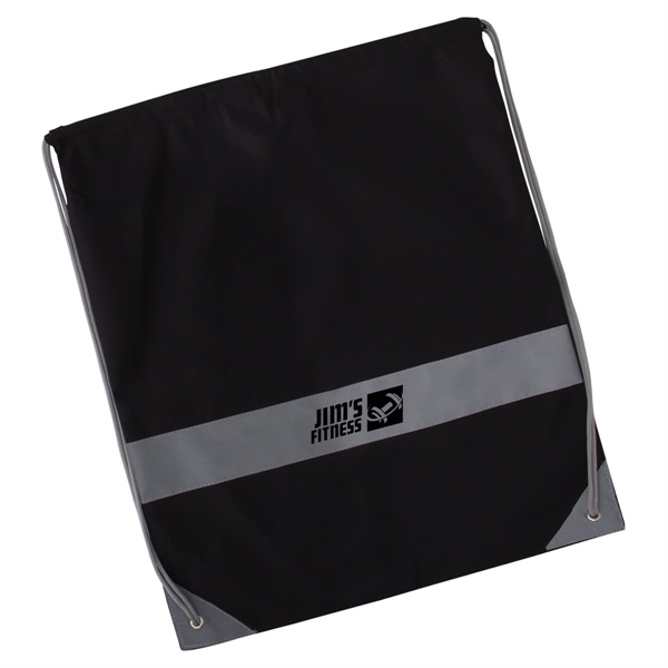 Black color option for Reflective Drawstring Tote