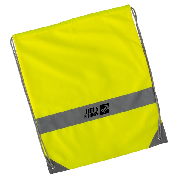 Neon Yellow color option for Reflective Drawstring Tote