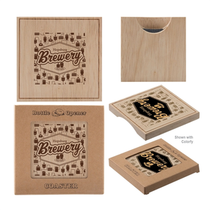 Photo of Wood Bottle Opener Coasters