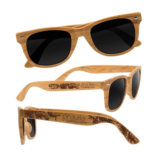 Main photo of Wood Grain Design Sunglasses