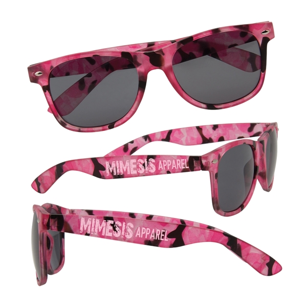 Pink Camo color option for Camouflage Sunglasses