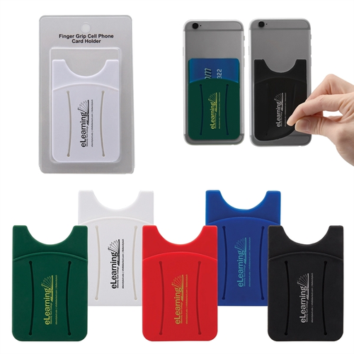 Main photo of Finger Grip Cell Phone Card Holder W/Packaging