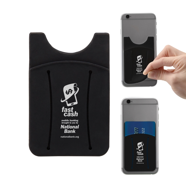 Black color option for Finger Grip Cell Phone Card Holder