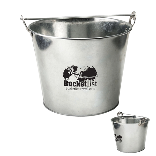 Main photo of 5 Qt Galvanized Ice Bucket W/Bottle Opener