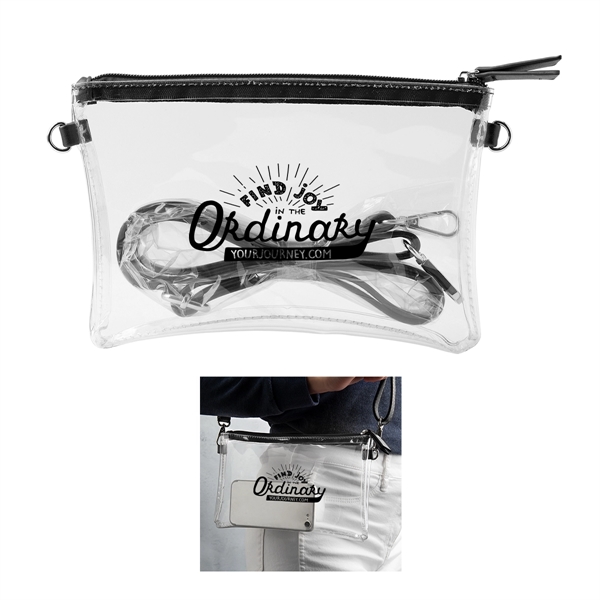 Black color option for Clear Crossbody Purse