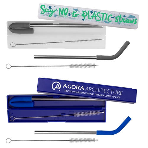 Main photo of Stainless Steel Metal Straw Set