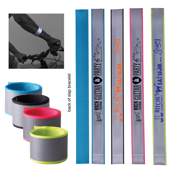 Pink color option for Fabric Reflective Safety Bracelet