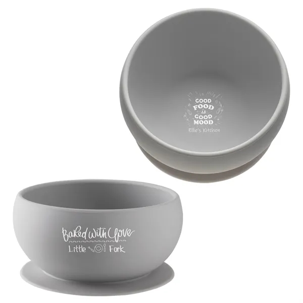 Light Gray color option for Silicone Suction Bowl