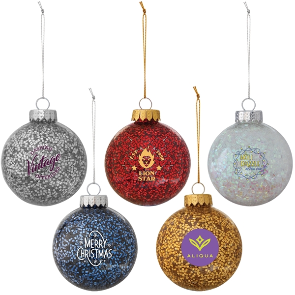 Silver color option for Holiday Glitz Holiday Christmas Tree Ornament