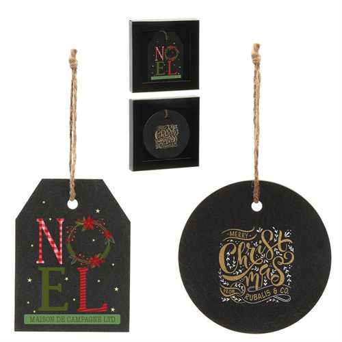Main photo of Slate Holiday Christmas Tree Ornament
