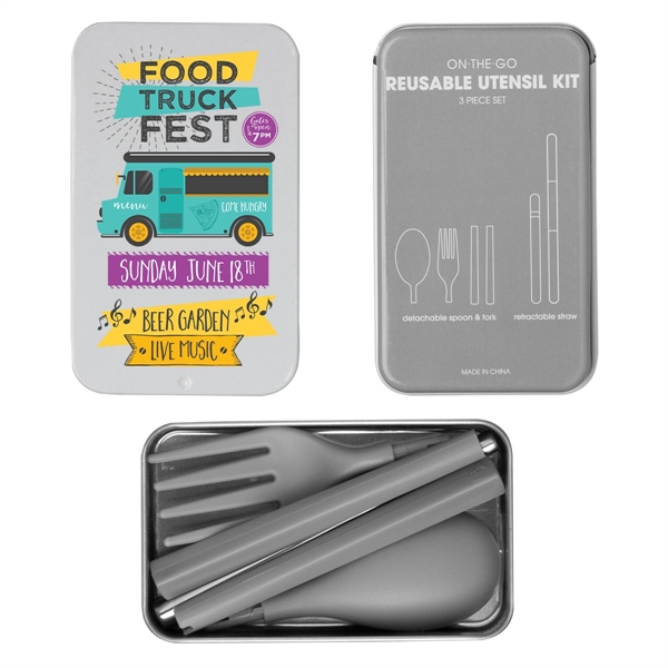 White color option for On The Go Reusable Utensil Kit