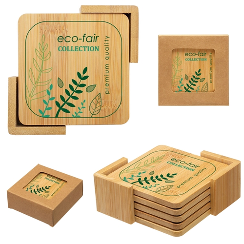Main photo of Bamboo Coaster Set
