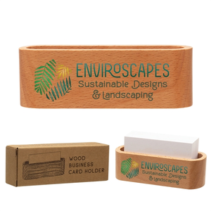 Photo of Wood Business Card Holder