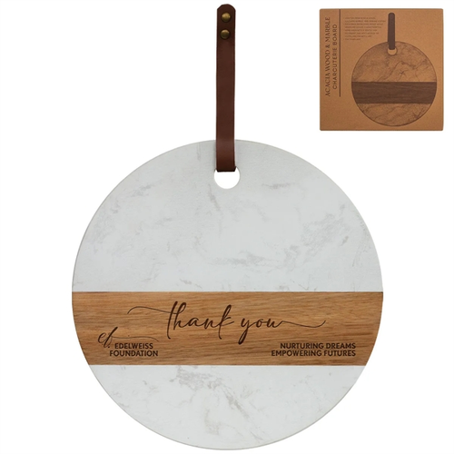 Main photo of Acacia Wood & Marble Charcuterie Board