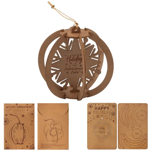 Photo of Wood Puzzle Holiday Christmas Tree Ornament Kit