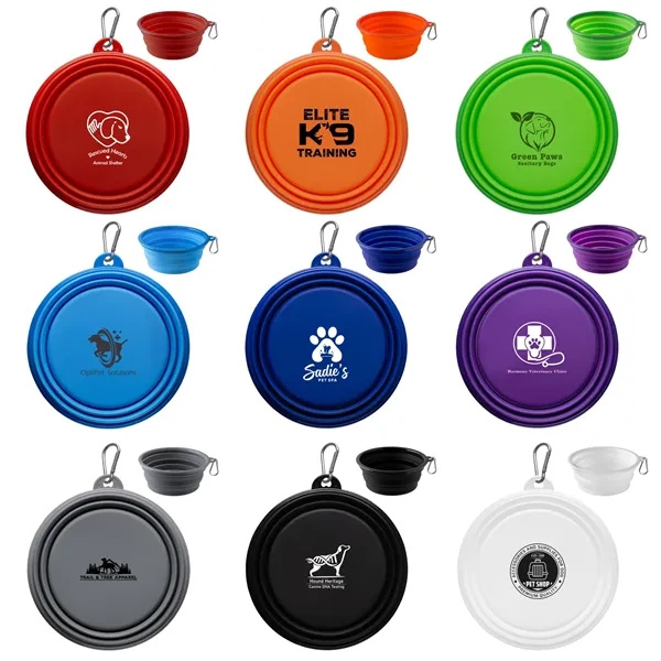 Purple color option for Large Collapsible Silicone Pet Bowl