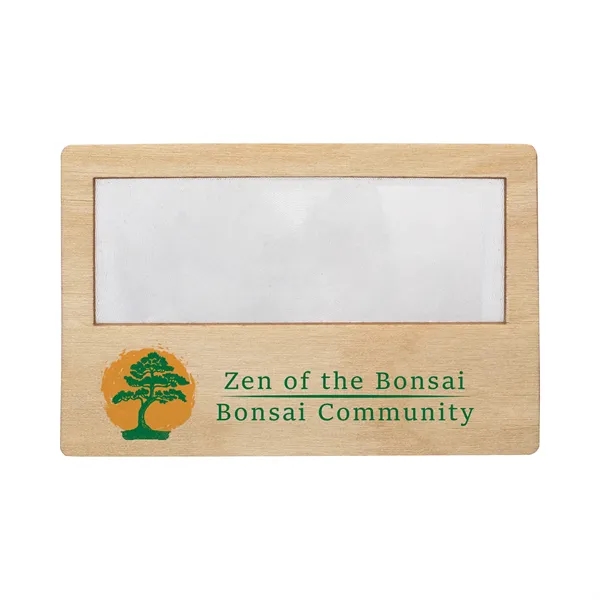 Natural color option for Wood Credit Card Magnifier