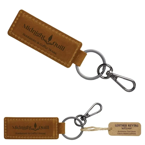 Main photo of Leather Keytag W/Clasp