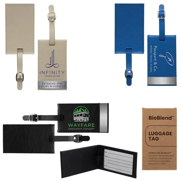 Blue color option for Bio Blend Luggage Tag