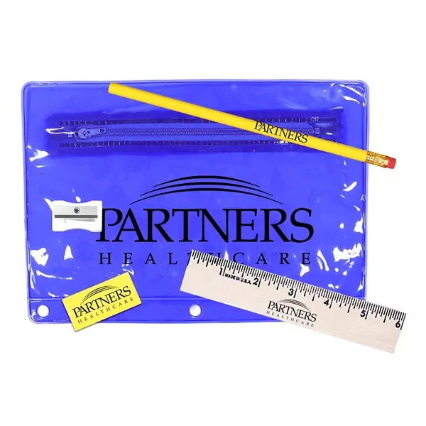 Trans Blue color option for Premium Transparent School Kit