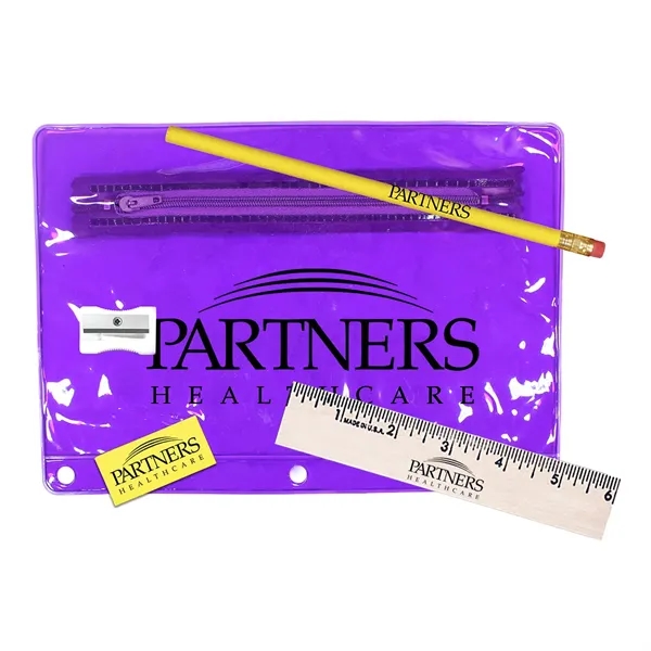 Trans Purple color option for Premium Transparent School Kit