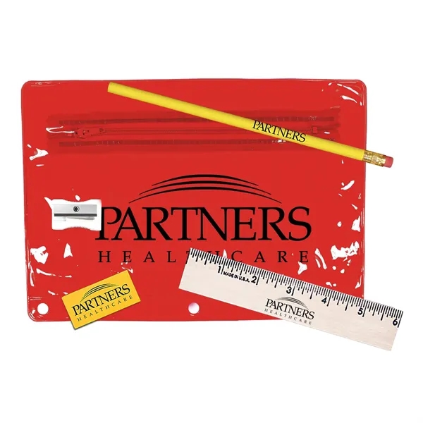 Trans Red color option for Premium Transparent School Kit