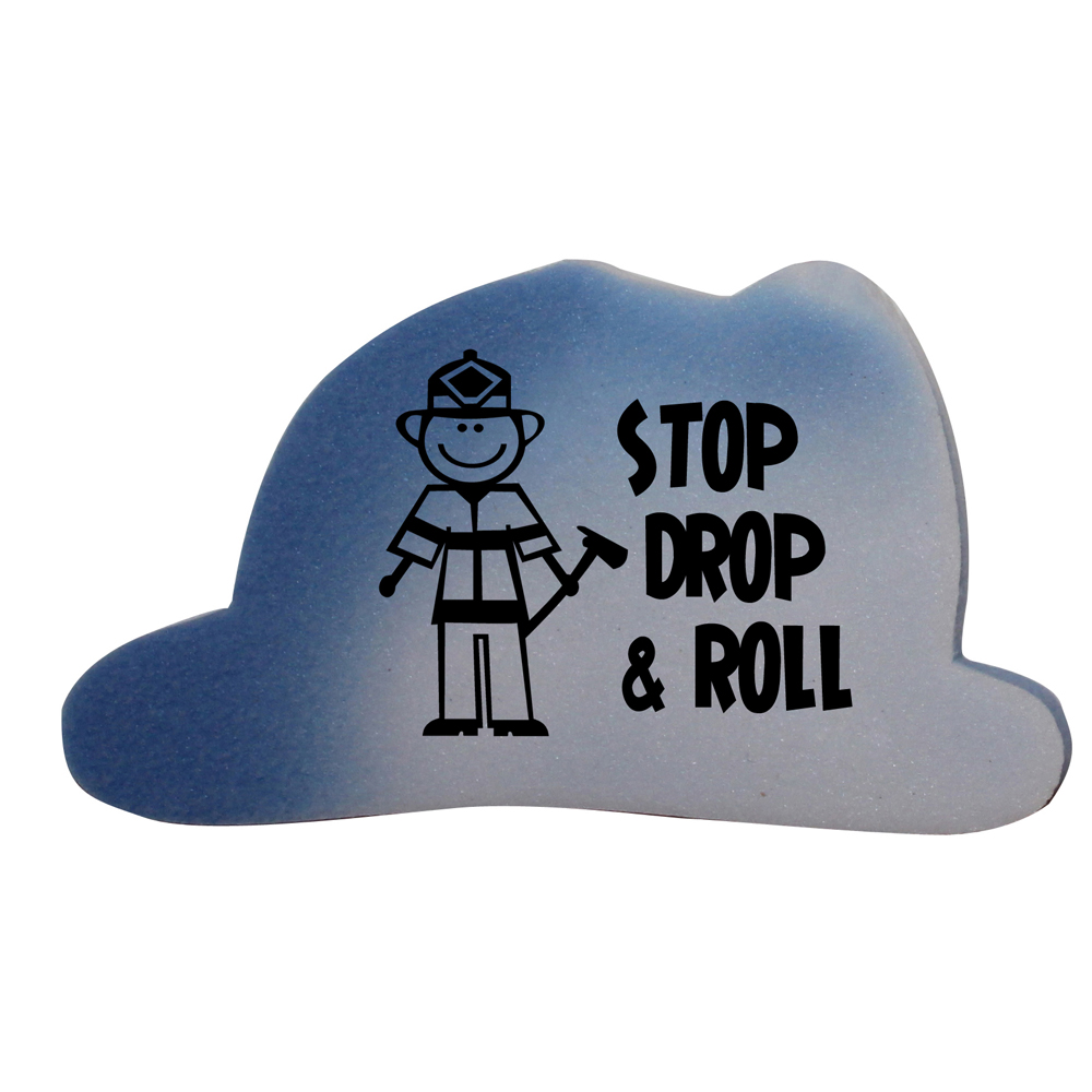 Blue To White color option for Mood Die Cut Eraser  Fire Helmet