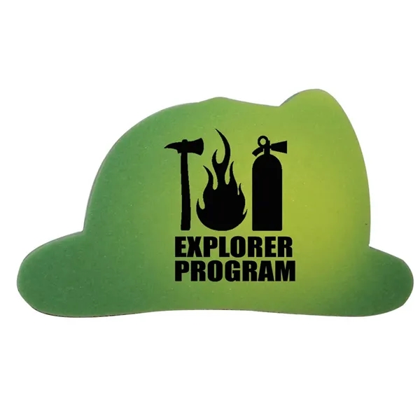 Green To Yellow color option for Mood Die Cut Eraser  Fire Helmet