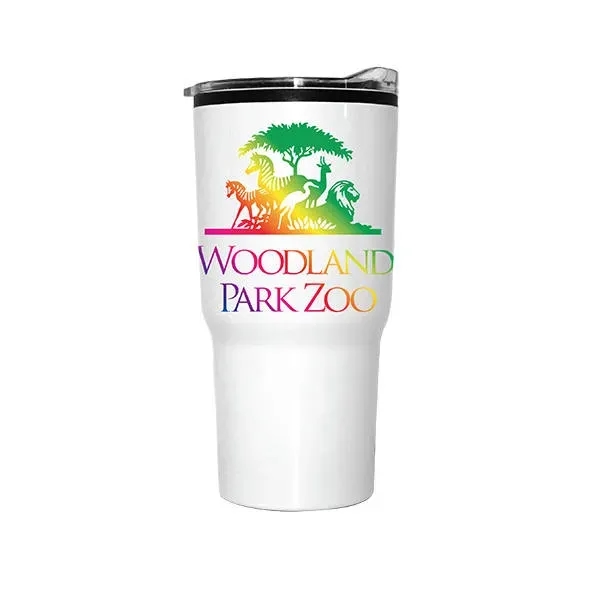 White color option for 20 Oz. Ares Tumbler, Full Color Digital