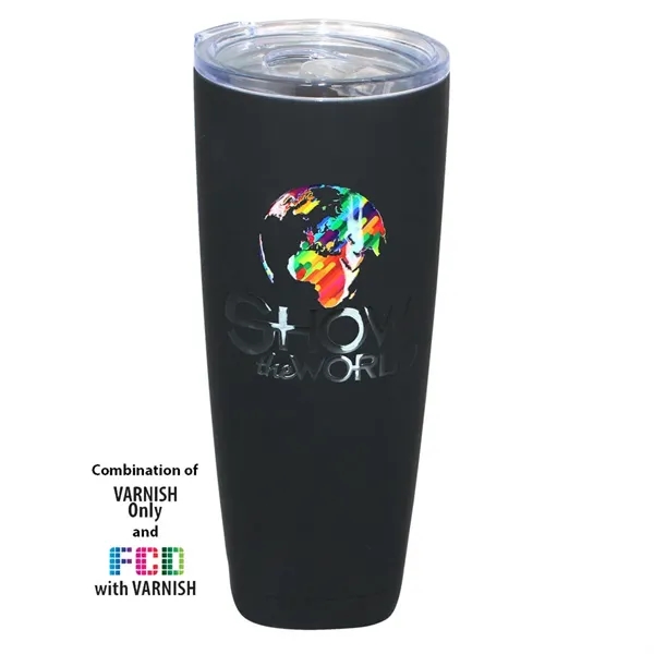 Black color option for Halcyon® 18 Oz. Deco Tumbler, Fcd With Varnish Or Varnish O
