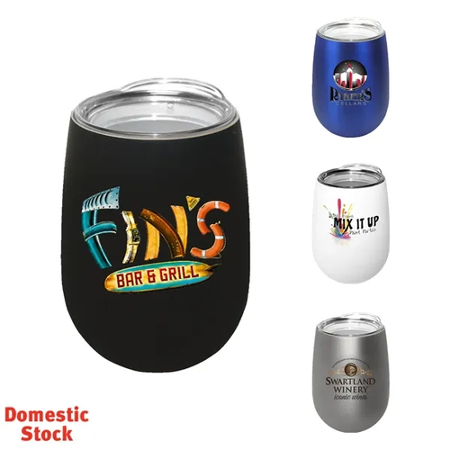 Main photo of Halcyon® 12 Oz. Stainless Steel Wine Glass With Lid, Full C