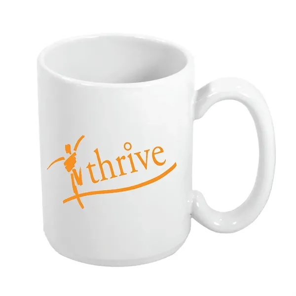 White color option for 15 Oz. El Grande Mug   White