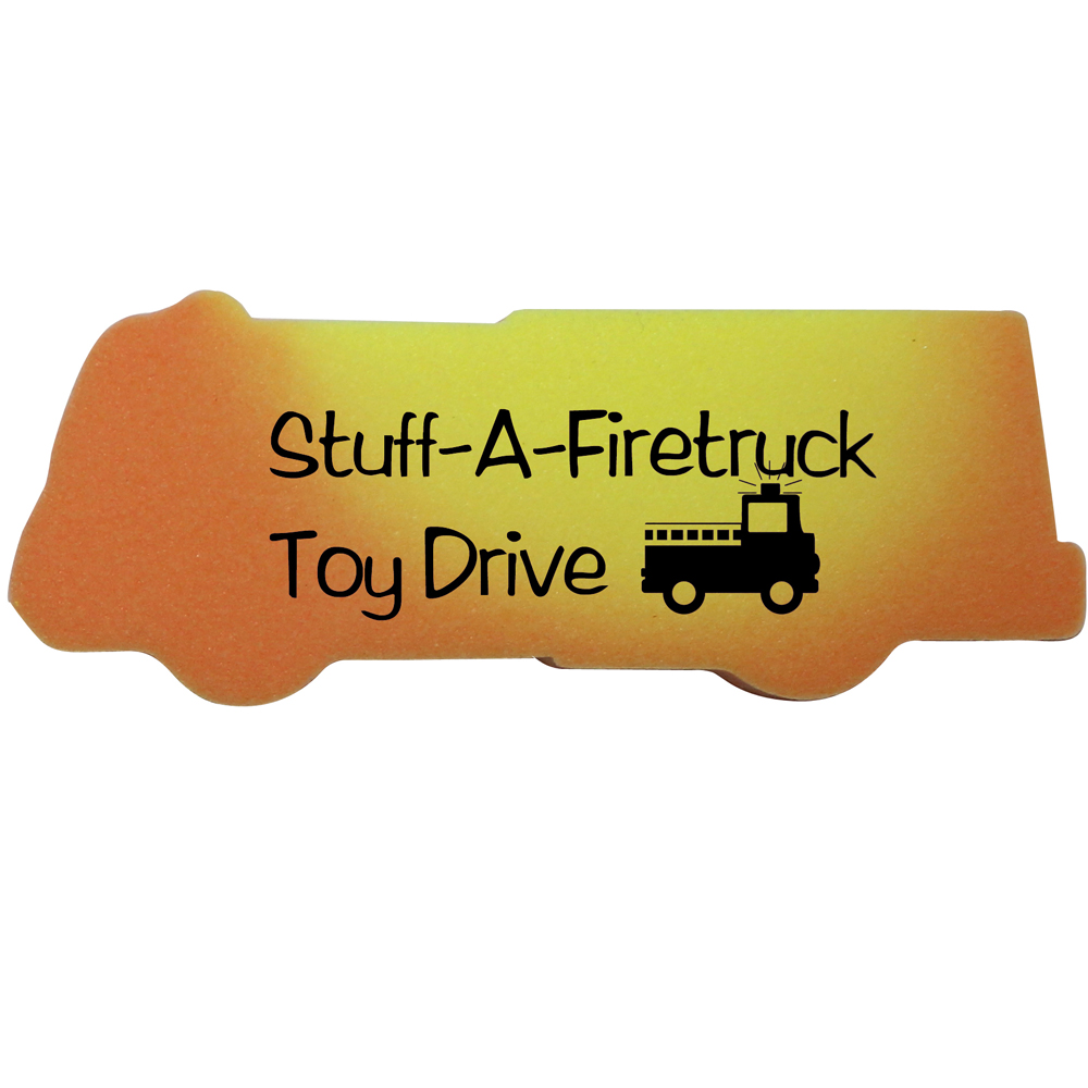 Orange To Yellow color option for Mood Die Cut Eraser Fire Truck