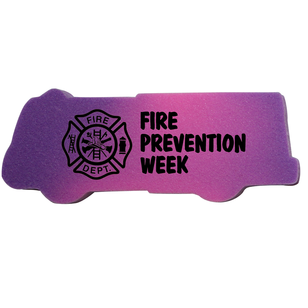 Purple To Pink color option for Mood Die Cut Eraser Fire Truck