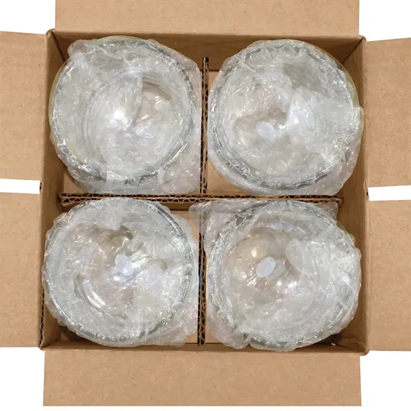 Clear color option for 10 Oz. Rocks Glass   Gift Set Of 4