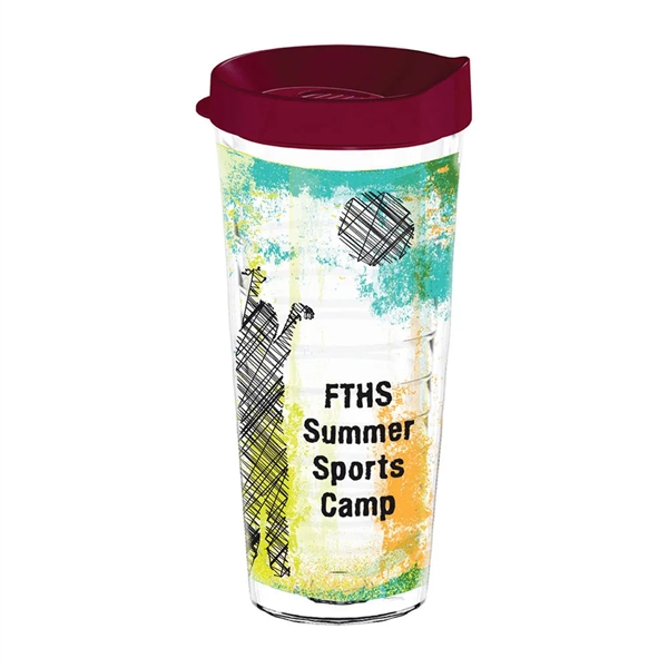 Maroon color option for 22 Oz. Karma Tumbler, Full Color Digital