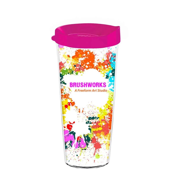 Pink color option for 22 Oz. Karma Tumbler, Full Color Digital