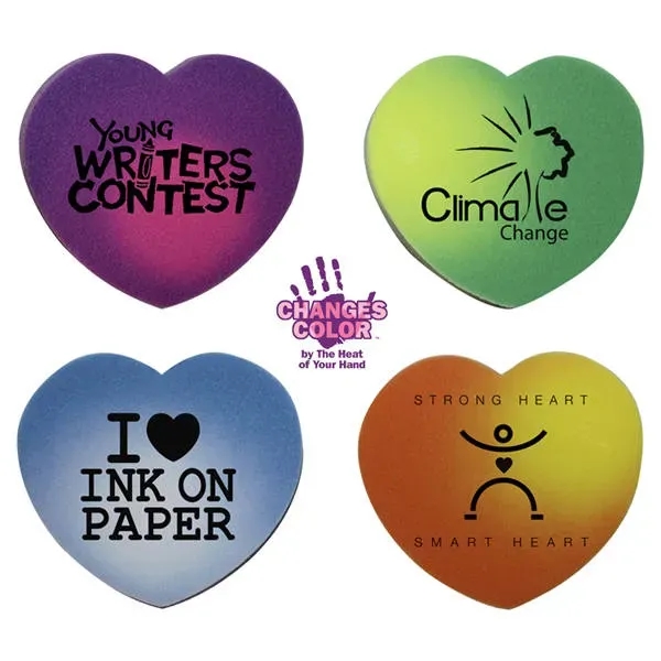 Orange To Yellow color option for Mood Die Cut Eraser Heart