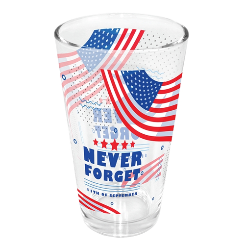Main photo of 16 Oz. Pint Glass   Usa, Mirror Printing