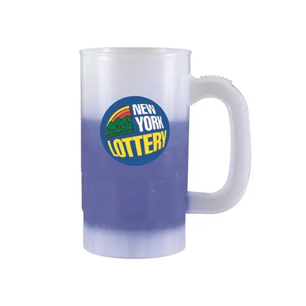Frosted To Blue color option for Mood™ 14 Oz. Beer Stein (2 Side), Full Color Digital