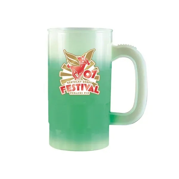 Frosted To Green color option for Mood™ 14 Oz. Beer Stein (2 Side), Full Color Digital