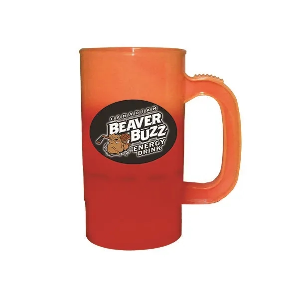 Orange To Tropical Red color option for Mood™ 14 Oz. Beer Stein (2 Side), Full Color Digital