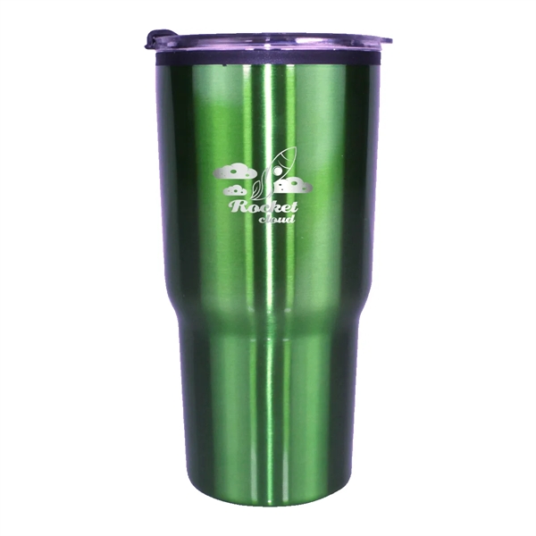 Green color option for 20 Oz. Ares Tumbler With Stainless Straw/Flip Top Lid, Laser