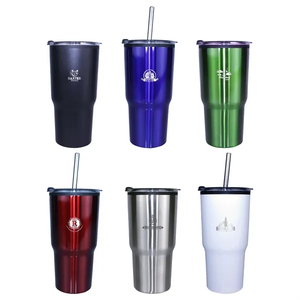 Photo of 20 Oz. Ares Tumbler With Stainless Straw/Flip Top Lid, Laser
