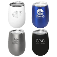 Halcyon® 12 Oz. Stainless Steel Wine Glass With Acrylic Lid