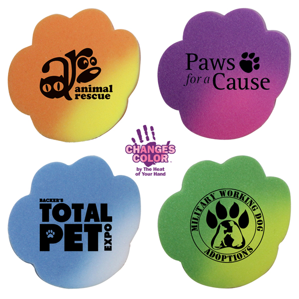 Orange To Yellow color option for Mood Die Cut Eraser Paw