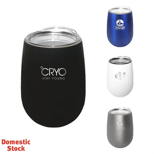Photo of Halcyon® 12 Oz. Stainless Steel Wine Glass With Acrylic Lid